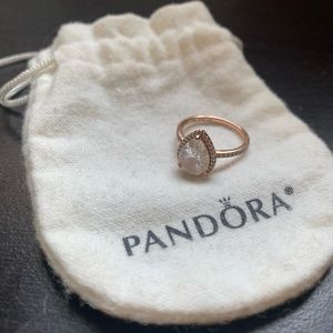 Pandora Rose gold tear drop ring size 54 (US 7)